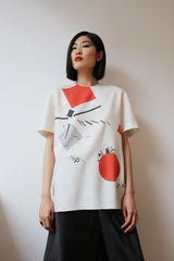 EL LISSITZKY T-shirt in printed silk