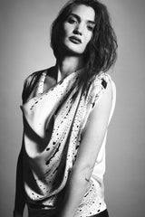 Butterfly top with draped cowl neck & sleeves