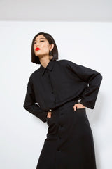RODCHENKO oversized boyfriend silk shirt